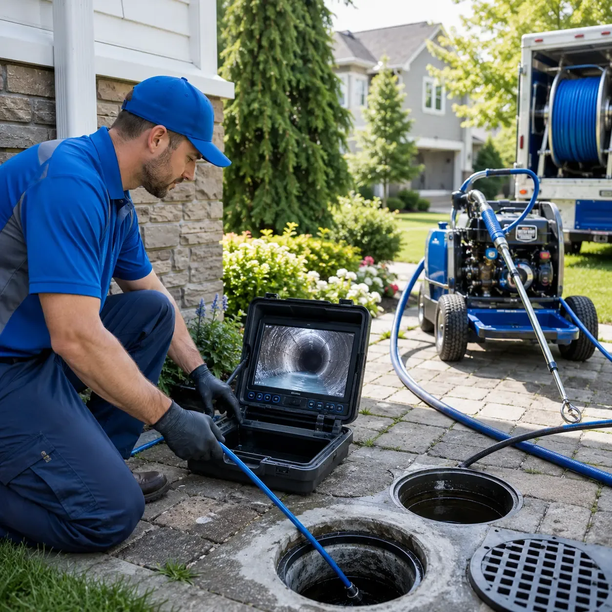 Outdoor drain cleaning professionals serving Napoleon, ND