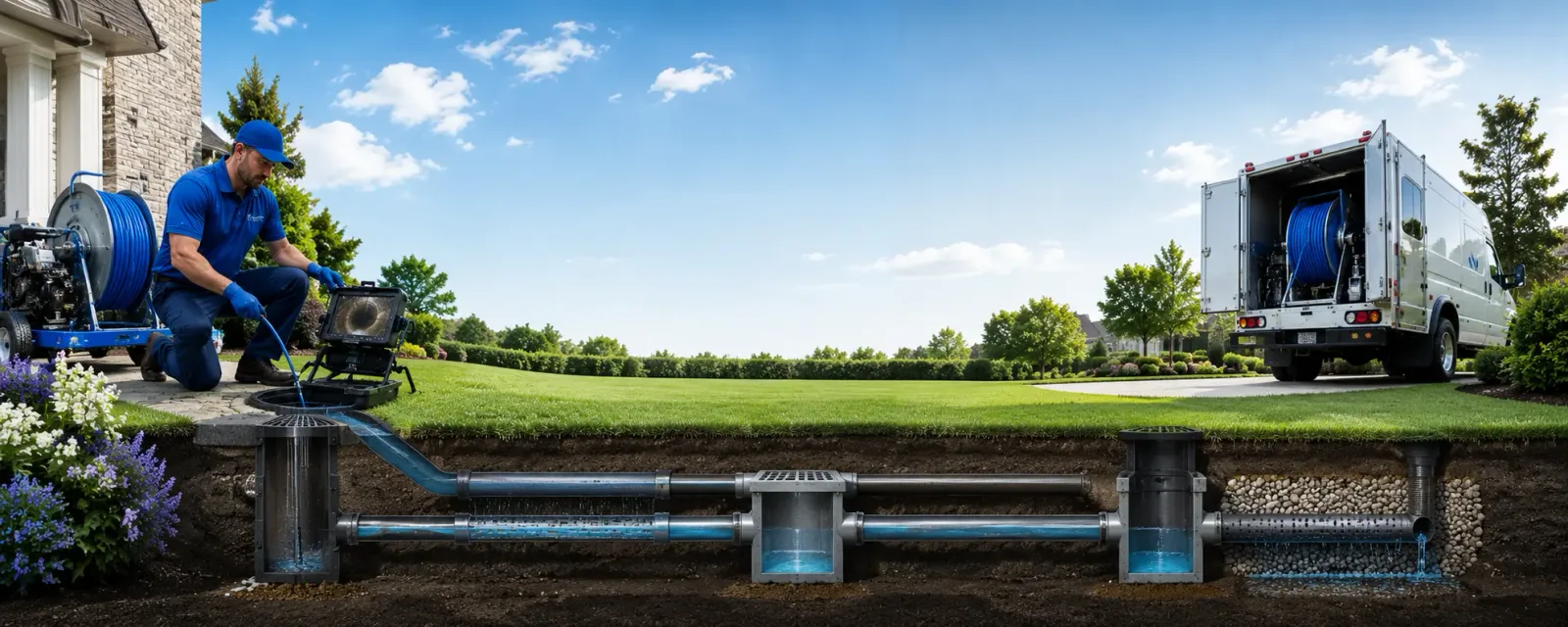 Outdoor drain cleaning information for Napoleon, ND